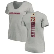 Chase Roullier Women's Washington Redskins Backer V-Neck T-Shirt - Ash