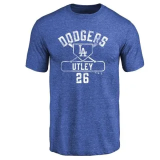 Chase Utley Los Angeles Dodgers Base Runner Tri-Blend T-Shirt - Royal