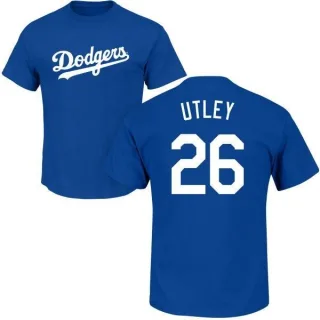 Chase Utley Los Angeles Dodgers Name & Number T-Shirt - Royal