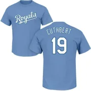 Cheslor Cuthbert Kansas City Royals Name & Number T-Shirt - Light Blue