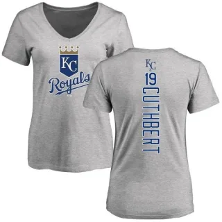 Cheslor Cuthbert Women's Kansas City Royals Backer Slim Fit T-Shirt - Ash