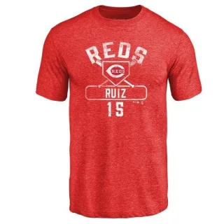 Chico Ruiz Cincinnati Reds Base Runner Tri-Blend T-Shirt - Red