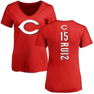 Chico Ruiz Women's Cincinnati Reds Backer Slim Fit T-Shirt - Red