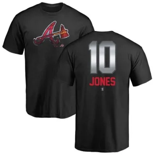 Chipper Jones Atlanta Braves Midnight Mascot T-Shirt - Black