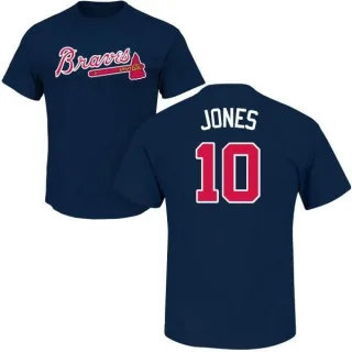 Chipper Jones Atlanta Braves Name & Number T-Shirt - Navy