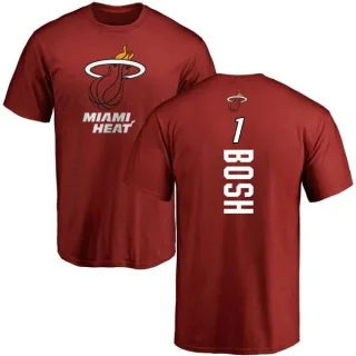 Chris Bosh Miami Heat Cardinal Backer T-Shirt