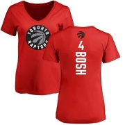 Chris Bosh Women's Toronto Raptors Red Backer T-Shirt