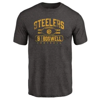 Chris Boswell Pittsburgh Steelers Flanker Tri-Blend T-Shirt - Black