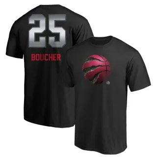 Chris Boucher Toronto Raptors Black Midnight Mascot T-Shirt