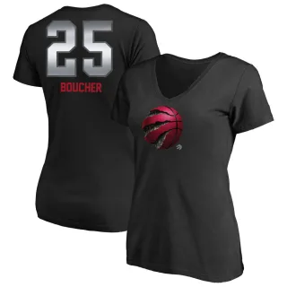 Chris Boucher Women's Toronto Raptors Black Midnight Mascot T-Shirt