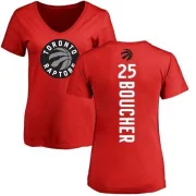 Chris Boucher Women's Toronto Raptors Red Backer T-Shirt