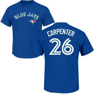 Chris Carpenter Toronto Blue Jays Name & Number T-Shirt - Royal