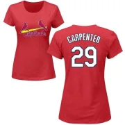 Chris Carpenter Women's St. Louis Cardinals Name & Number T-Shirt - Red