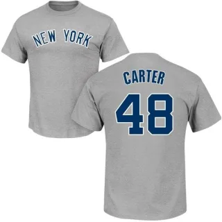 Chris Carter New York Yankees Name & Number T-Shirt - Gray