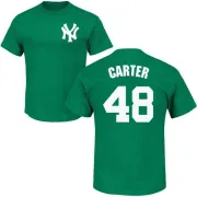 Chris Carter New York Yankees St. Patrick's Day Name & Number T-Shirt - Green