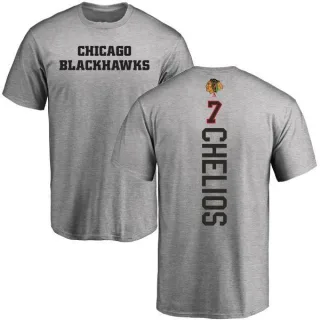 Chris Chelios Chicago Blackhawks Backer T-Shirt - Ash