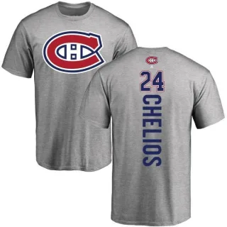 Chris Chelios Montreal Canadiens Backer T-Shirt - Ash