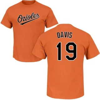 Chris Davis Baltimore Orioles Name & Number T-Shirt - Orange