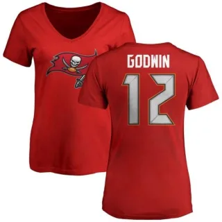 Chris Godwin Women's Tampa Bay Buccaneers Name & Number Logo Slim Fit T-Shirt - Red