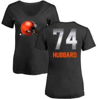 Chris Hubbard Women's Cleveland Browns Midnight Mascot T-Shirt - Black