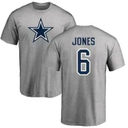 Chris Jones Dallas Cowboys Name & Number Logo T-shirt - Gray