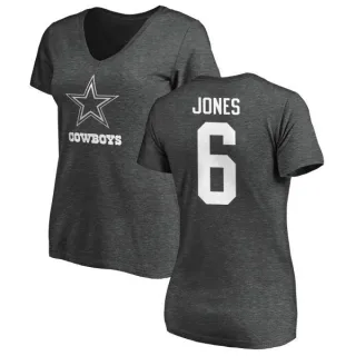 Chris Jones Women's Dallas Cowboys One Color T-Shirt - Ash