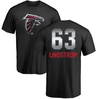 Chris Lindstrom Atlanta Falcons Midnight Mascot T-Shirt - Black