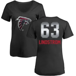 Chris Lindstrom Women's Atlanta Falcons Midnight Mascot T-Shirt - Black