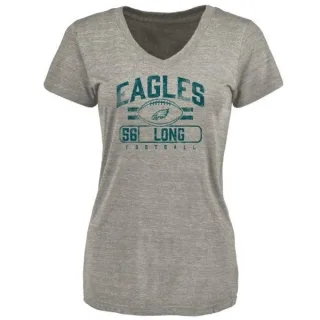 Chris Long Women's Philadelphia Eagles Flanker Tri-Blend T-Shirt - Heathered Gray