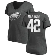 Chris Maragos Women's Philadelphia Eagles One Color T-Shirt - Ash