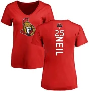 Chris Neil Women's Ottawa Senators Backer T-Shirt - Red