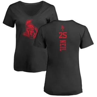 Chris Neil Women's Ottawa Senators One Color Backer T-Shirt - Black