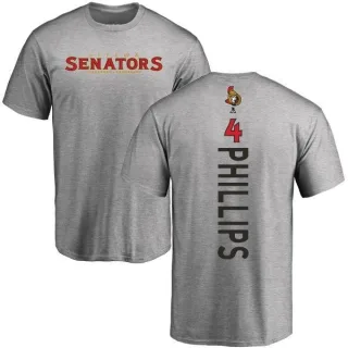 Chris Phillips Ottawa Senators Backer T-Shirt - Ash