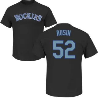 Chris Rusin Colorado Rockies Name & Number T-Shirt - Black