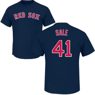 Chris Sale Boston Red Sox Name & Number T-Shirt - Navy