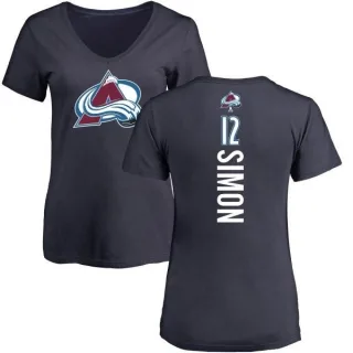 Chris Simon Women's Colorado Avalanche Backer T-Shirt - Navy