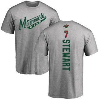 Chris Stewart Minnesota Wild Backer T-Shirt - Ash