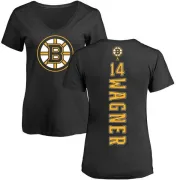 Chris Wagner Women's Boston Bruins Backer T-Shirt - Black