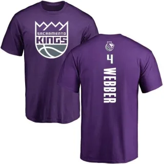 Chris Webber Sacramento Kings Purple Backer T-Shirt