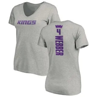 Chris Webber Women's Sacramento Kings Ash Backer T-Shirt