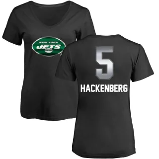 Christian Hackenberg Women's New York Jets Midnight Mascot T-Shirt - Black