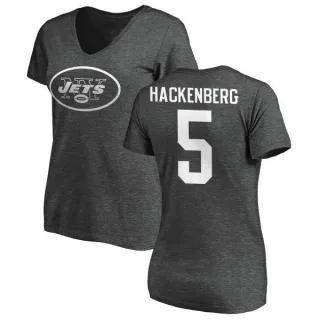 Christian Hackenberg Women's New York Jets One Color T-Shirt - Ash