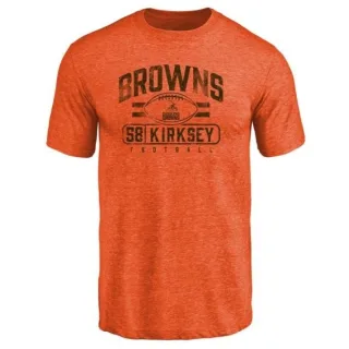 Christian Kirksey Cleveland Browns Flanker Tri-Blend T-Shirt - Orange