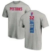 Christian Laettner Detroit Pistons Ash Backer T-Shirt