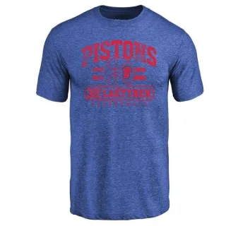 Christian Laettner Detroit Pistons Royal Baseline Tri-Blend T-Shirt