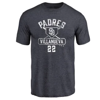 Christian Villanueva San Diego Padres Base Runner Tri-Blend T-Shirt - Navy