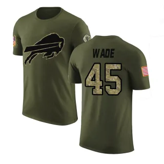 Christian Wade Buffalo Bills Olive Salute to Service Legend T-Shirt