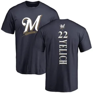 Christian Yelich Milwaukee Brewers Backer T-Shirt - Navy