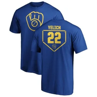 Christian Yelich Milwaukee Brewers RBI T-Shirt - Royal