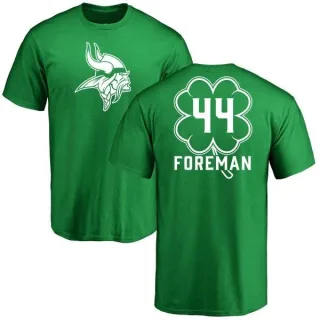 Chuck Foreman Minnesota Vikings Green St. Patrick's Day Name & Number T-Shirt